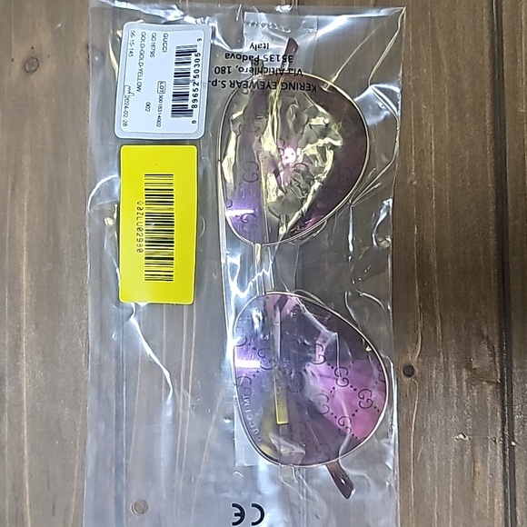 GUCCI AVIATOR GG LOGO GG1679S GOLD UNISEX - Picture 2 of 15